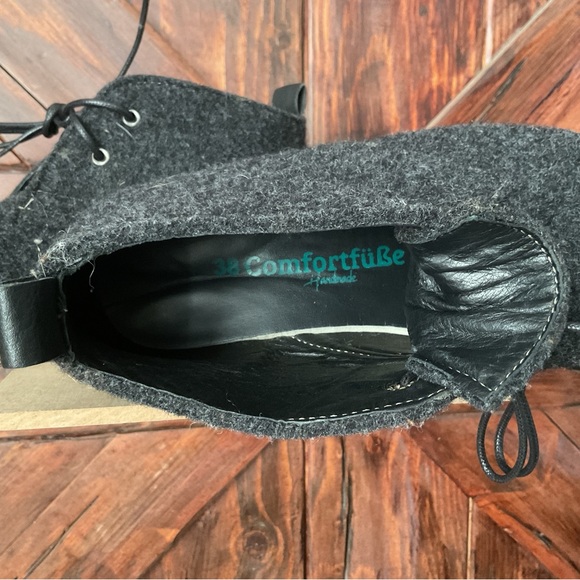COMFORTFUSSE Felt Wool Leather Lined Handmade Cork Base - Picture 9 of 9